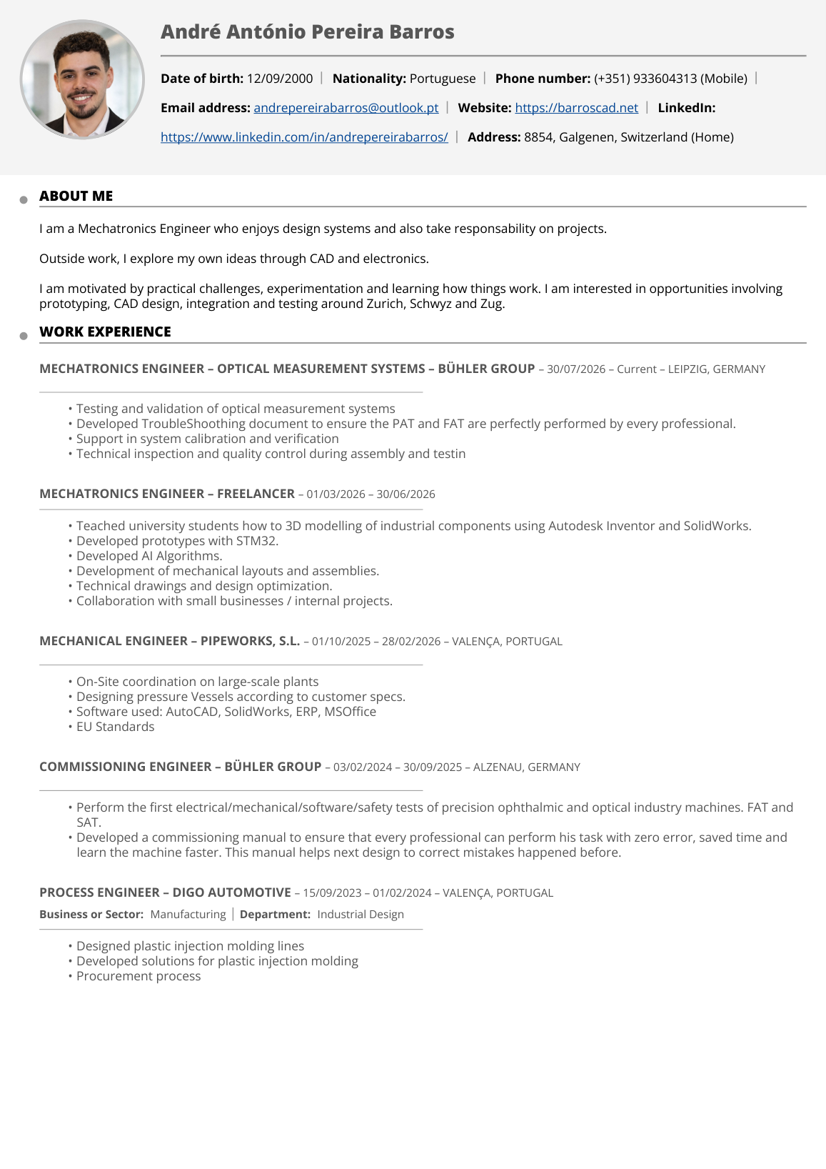 CV